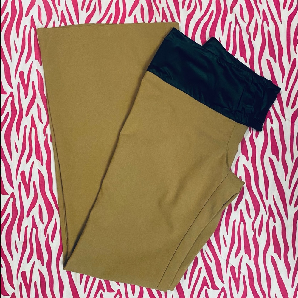 Women’s POWDER BLU Flare Hipsters with Pleather Waistband, Size 7